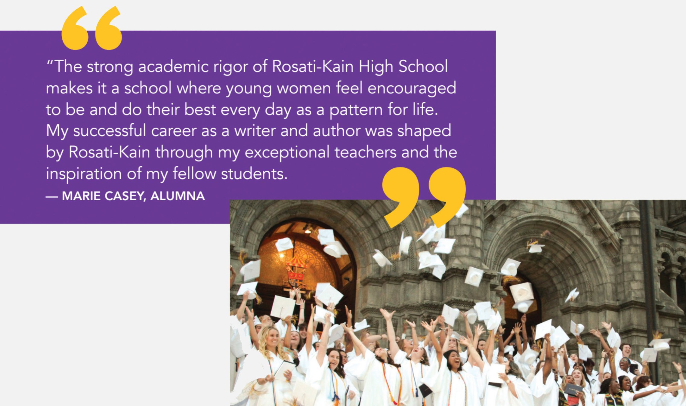 Testimonial from Author and Alumna Marie Casey