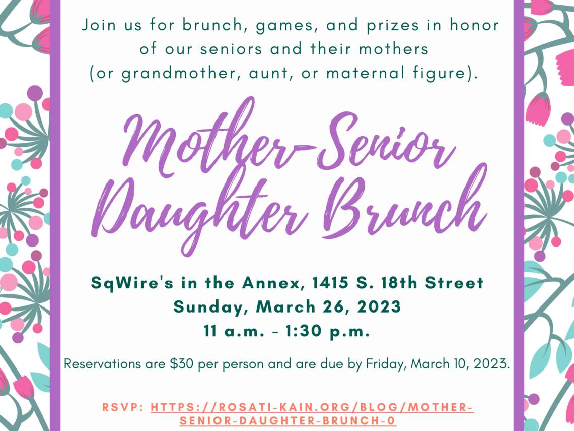 Mother Senior Daughter Brunch 2023